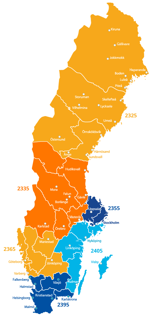 Rotaryklubbar i hela Sverige